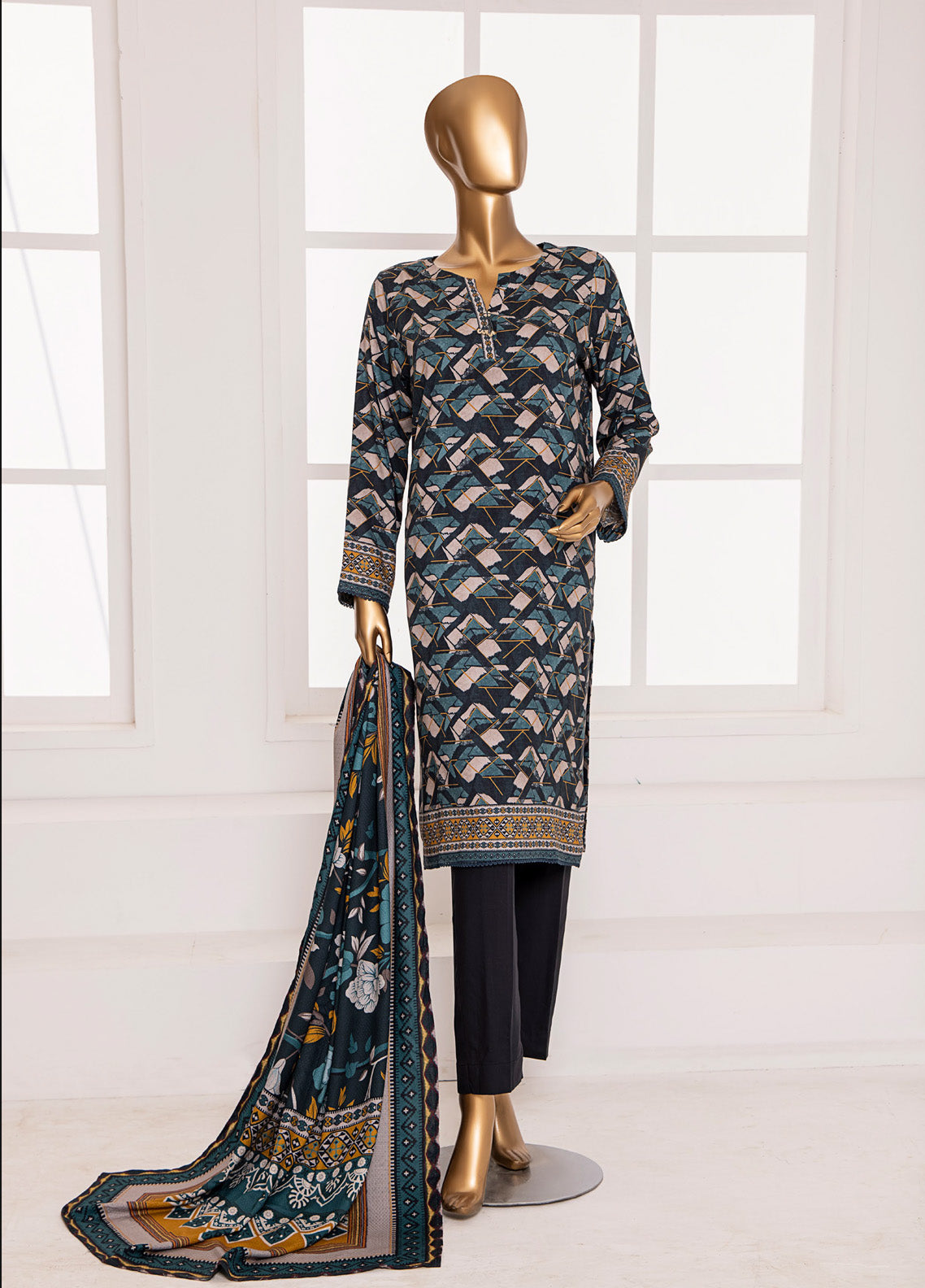 HZ Textile Wintry Shawl Printed Linen 3 Piece Unstitched Suit HZ24LWSV2 LWS-1154 HZ Textile Wintry Shawl Printed Linen 3 Piece Unstitched Suit HZ24LWSV2 LWS-1154