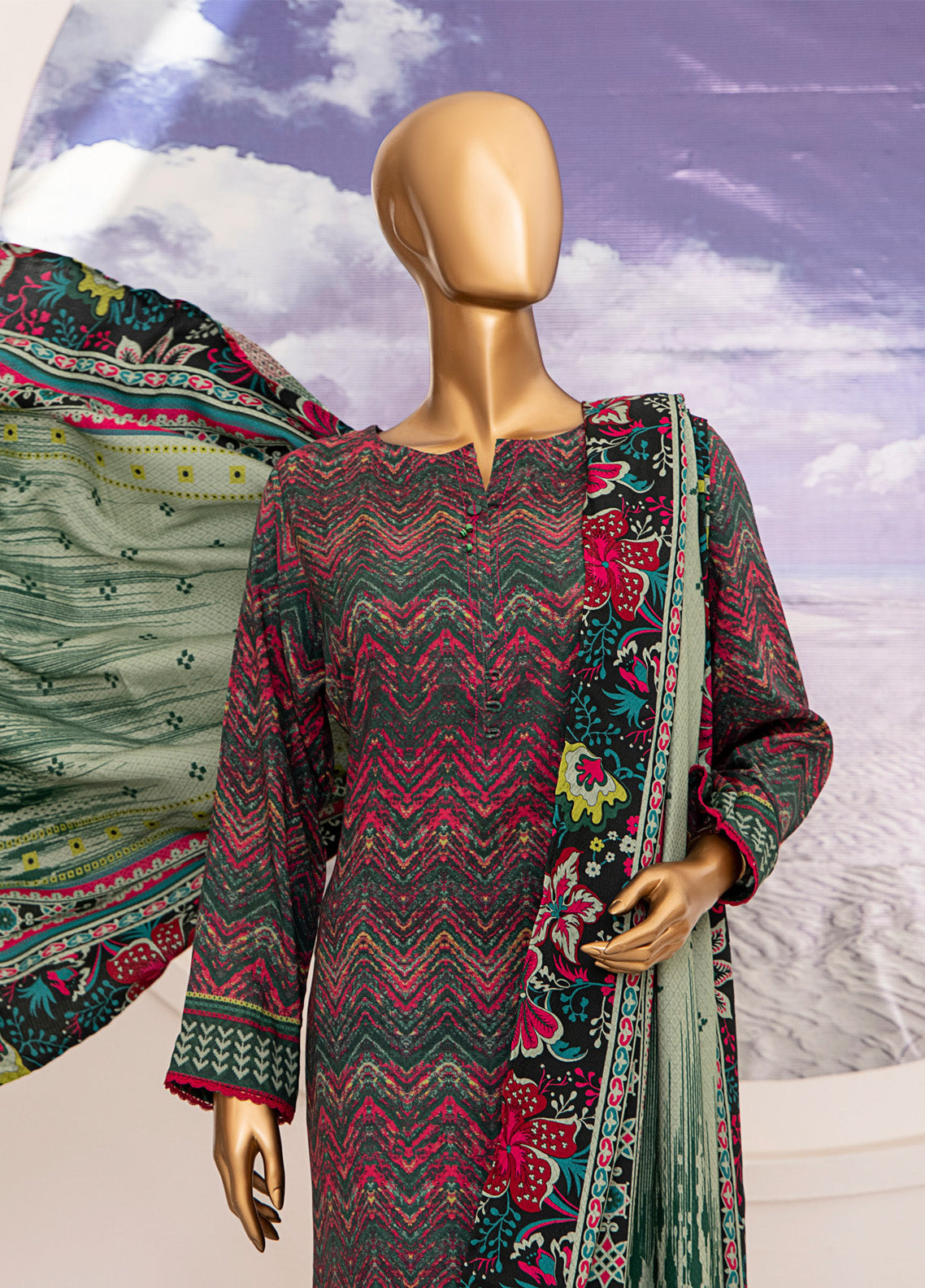 HZ Textile Wintry Shawl Printed Linen 3 Piece Unstitched Suit HZ24LWSV2 LWS-1156 HZ Textile Wintry Shawl Printed Linen 3 Piece Unstitched Suit HZ24LWSV2 LWS-1156