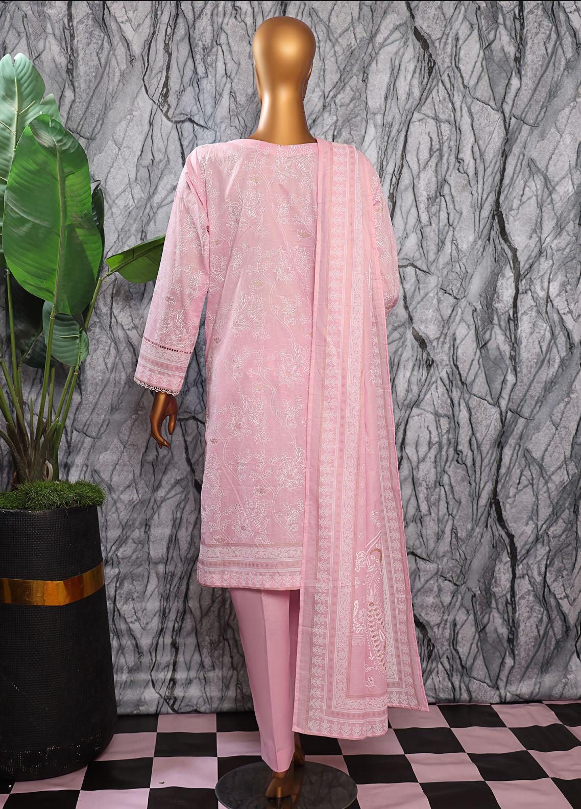 HZ Textiles Embroidered Slub Cotton 3 Piece Unstitched Suit HZ25EMS EMC-27 HZ Textiles Embroidered Slub Cotton 3 Piece Unstitched Suit HZ25EMS EMC-27