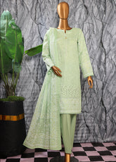 HZ Textiles Embroidered Slub Cotton 3 Piece Unstitched Suit HZ25EMS EMC-33