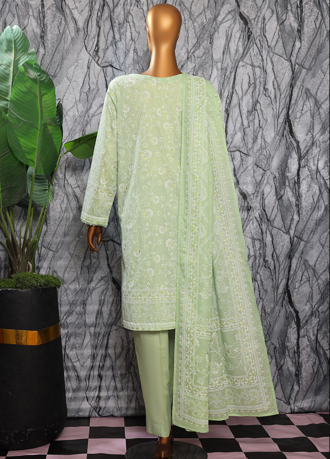 HZ Textiles Embroidered Slub Cotton 3 Piece Unstitched Suit HZ25EMS EMC-33 HZ Textiles Embroidered Slub Cotton 3 Piece Unstitched Suit HZ25EMS EMC-33