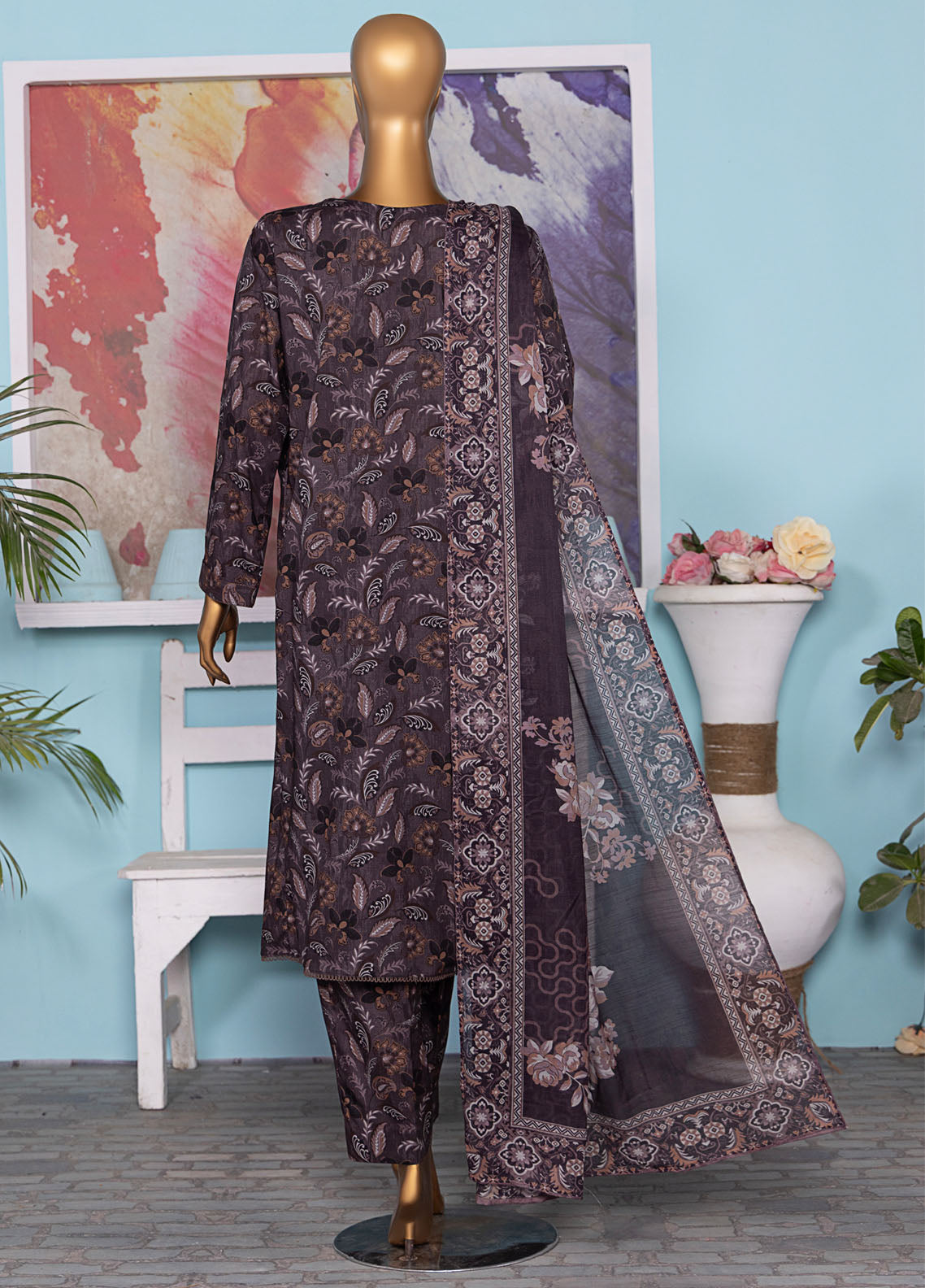 HZ Textiles Linen Wintry Digital Printed 3 Piece Unstitched Suit HZ25LW LWP-1310 HZ Textiles Linen Wintry Digital Printed 3 Piece Unstitched Suit HZ25LW LWP-1310