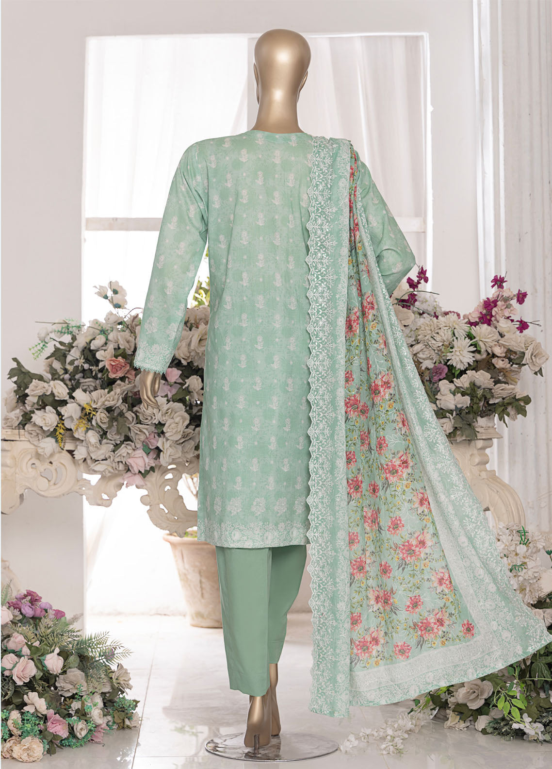 HZ Textiles Premium Embroidered Lawn 3 Piece Unstitched Suit HZ25PELV7 PEC-553 HZ Textiles Premium Embroidered Lawn 3 Piece Unstitched Suit HZ25PELV7 PEC-553