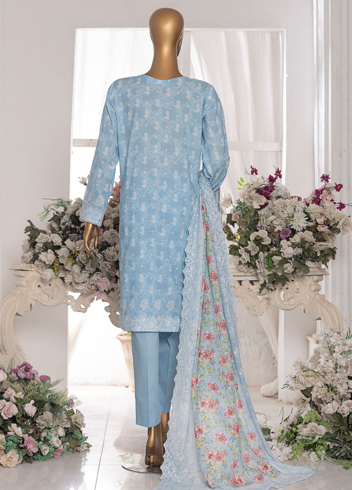 HZ Textiles Premium Embroidered Lawn 3 Piece Unstitched Suit HZ25PELV7 PEC-564 HZ Textiles Premium Embroidered Lawn 3 Piece Unstitched Suit HZ25PELV7 PEC-564