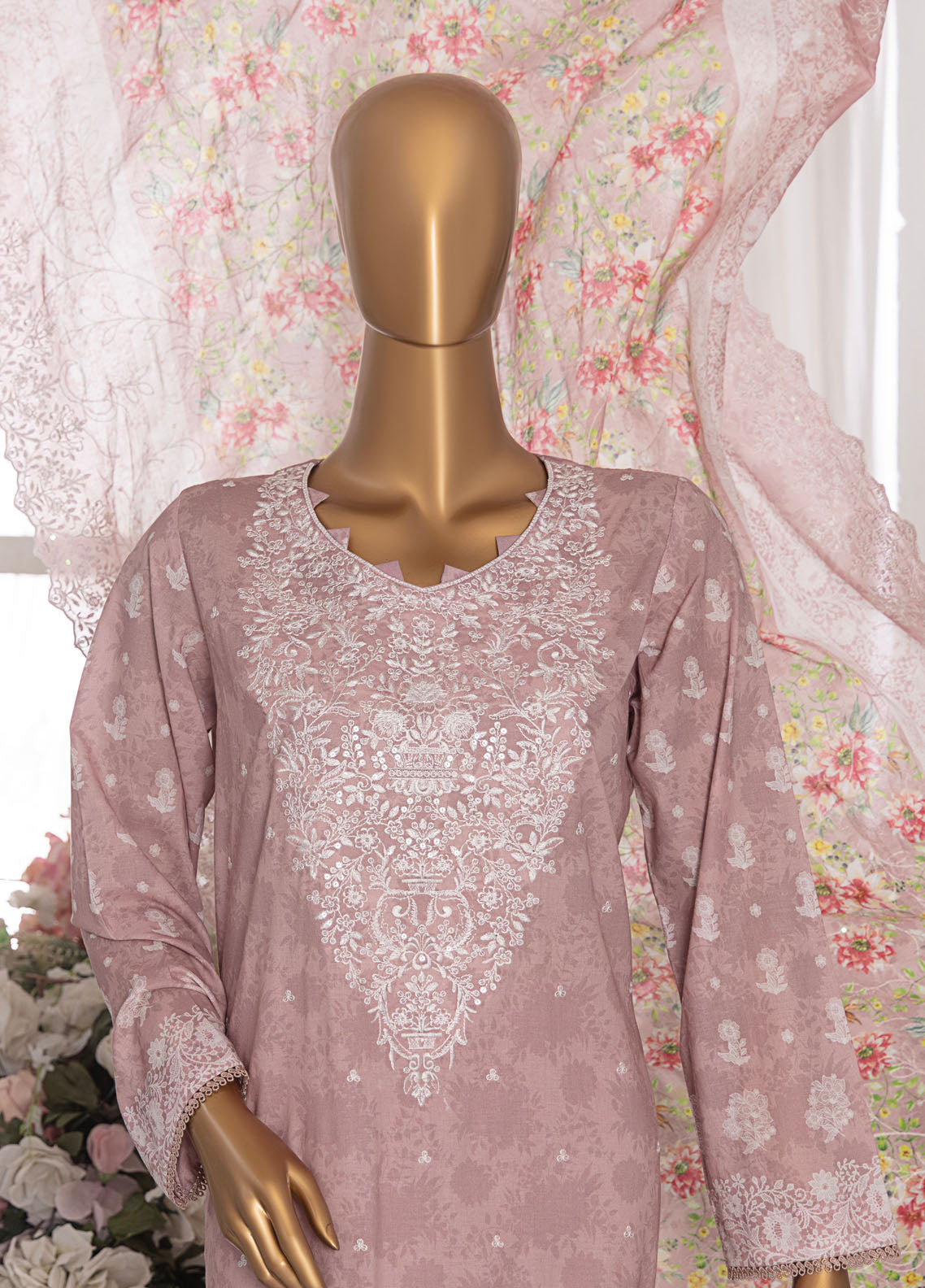 HZ Textiles Premium Embroidered Lawn 3 Piece Unstitched Suit HZ25PELV7 PEC-565 HZ Textiles Premium Embroidered Lawn 3 Piece Unstitched Suit HZ25PELV7 PEC-565