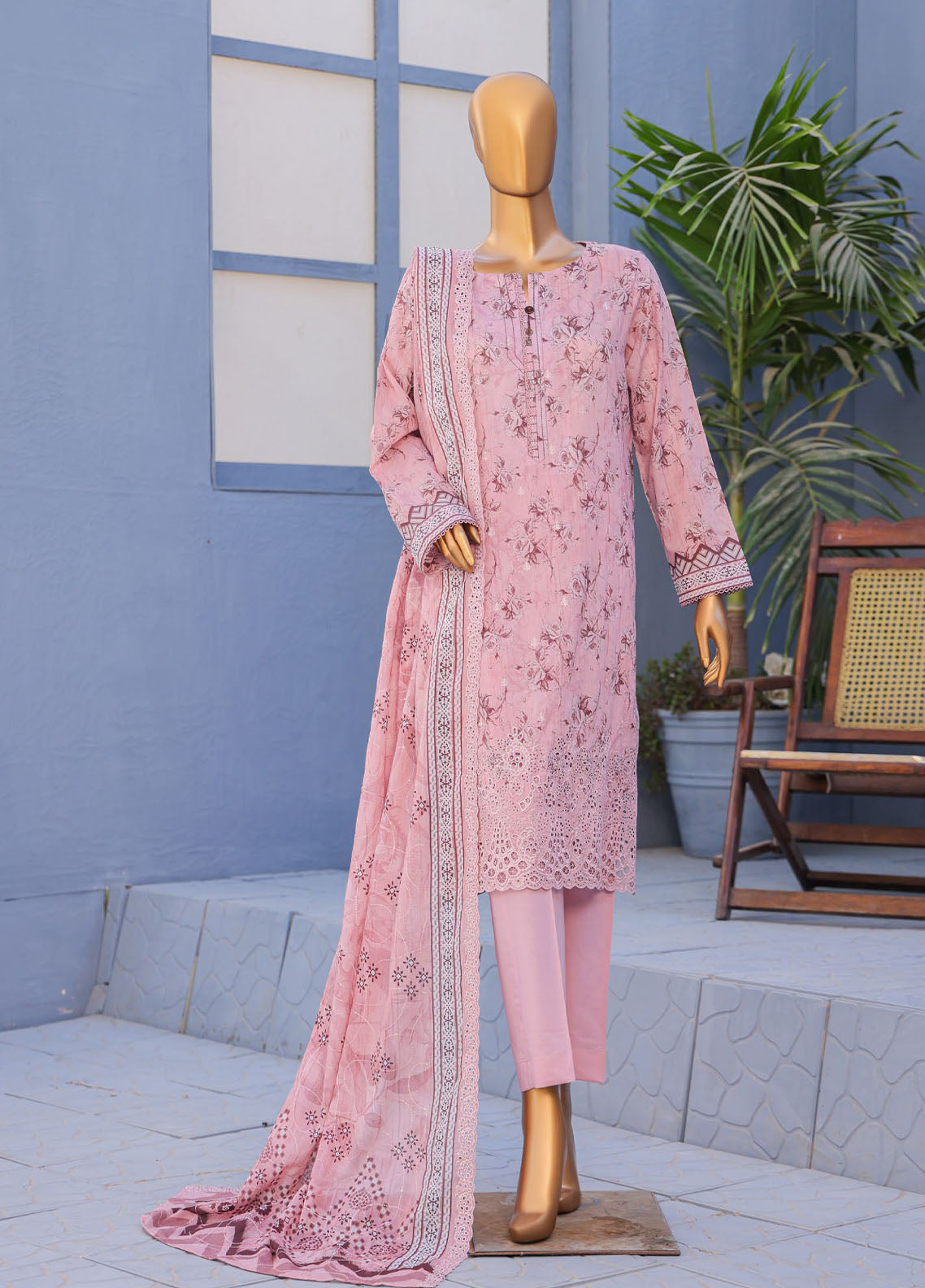 HZ Textiles Premium Embroidered Lawn 3 Piece Unstitched Suit HZ26PECD D-PEC-606 HZ Textiles Premium Embroidered Lawn 3 Piece Unstitched Suit HZ26PECD D-PEC-606