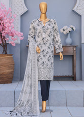 HZ Textiles Premium Embroidered Lawn 3 Piece Unstitched Suit HZ26PECD D-PEC-608