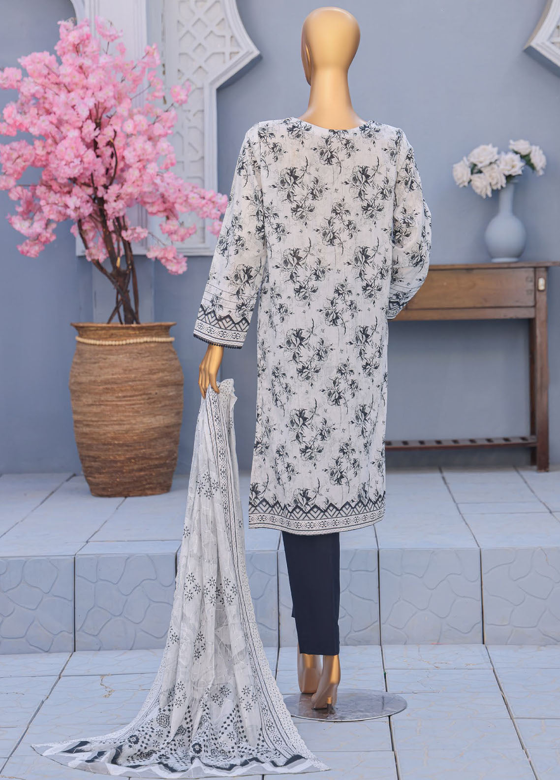 HZ Textiles Premium Embroidered Lawn 3 Piece Unstitched Suit HZ26PECD D-PEC-608 HZ Textiles Premium Embroidered Lawn 3 Piece Unstitched Suit HZ26PECD D-PEC-608
