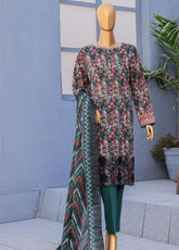 HZ Textiles Premium Embroidered Lawn 3 Piece Unstitched Suit HZ26PECD D-PEC-609