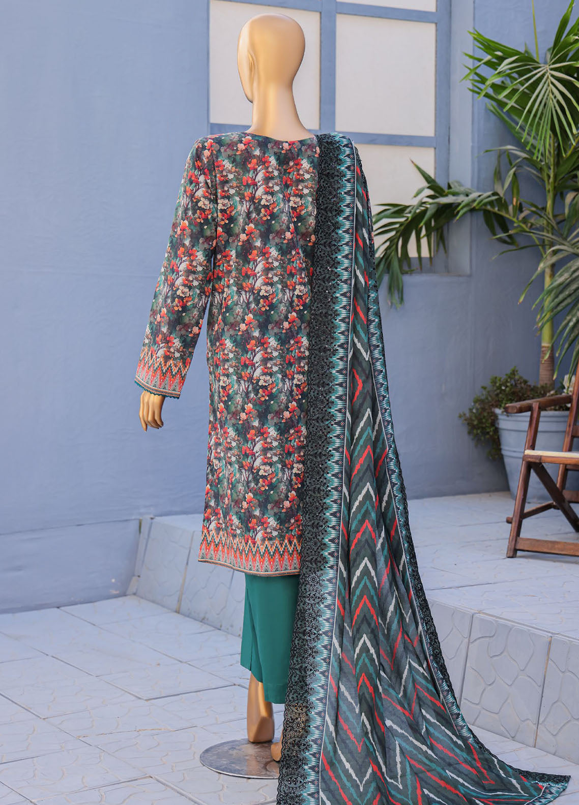 HZ Textiles Premium Embroidered Lawn 3 Piece Unstitched Suit HZ26PECD D-PEC-609 HZ Textiles Premium Embroidered Lawn 3 Piece Unstitched Suit HZ26PECD D-PEC-609