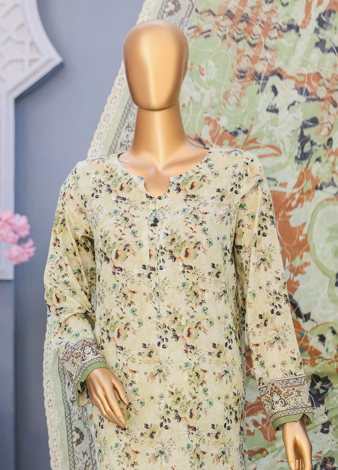 HZ Textiles Premium Embroidered Lawn 3 Piece Unstitched Suit HZ26PECD D-PEC-610 HZ Textiles Premium Embroidered Lawn 3 Piece Unstitched Suit HZ26PECD D-PEC-610