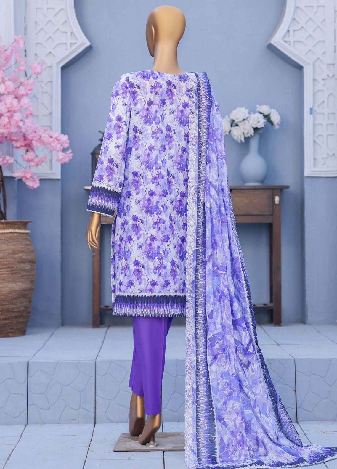 HZ Textiles Premium Embroidered Lawn 3 Piece Unstitched Suit HZ26PECD D-PEC-616 HZ Textiles Premium Embroidered Lawn 3 Piece Unstitched Suit HZ26PECD D-PEC-616