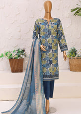 HZ Textiles Premium Printed Khaddar 3 Piece Unstitched Suit HZ25PPK PKP-1313