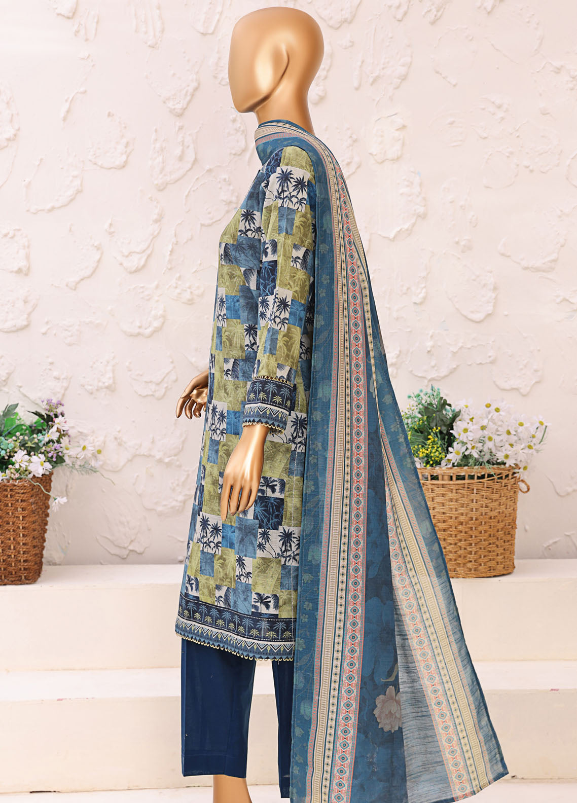 HZ Textiles Premium Printed Khaddar 3 Piece Unstitched Suit HZ25PPK PKP-1313 HZ Textiles Premium Printed Khaddar 3 Piece Unstitched Suit HZ25PPK PKP-1313