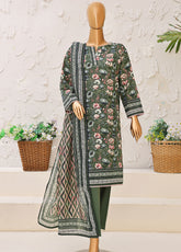HZ Textiles Premium Printed Khaddar 3 Piece Unstitched Suit HZ25PPK PKP-1314