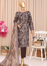 HZ Textiles Premium Printed Khaddar 3 Piece Unstitched Suit HZ25PPK PKP-1318