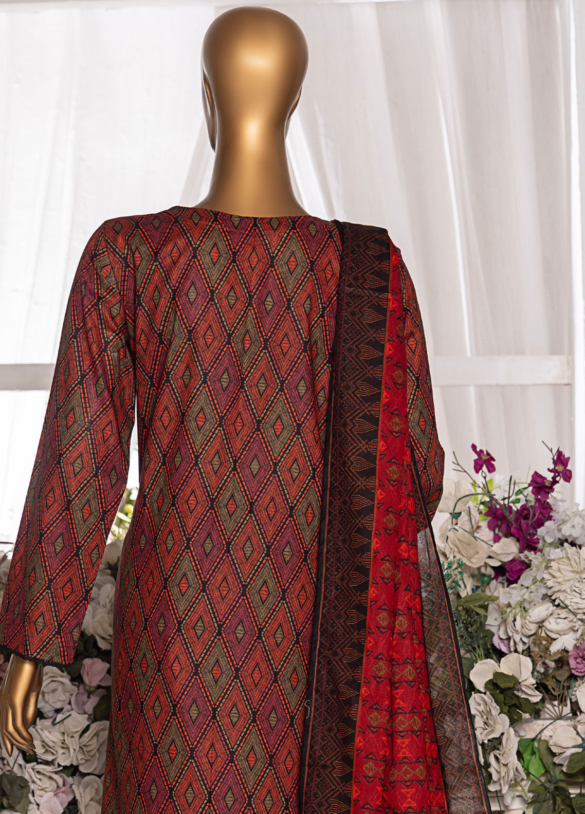 HZ Textiles Printed Cambric 3 Piece Unstitched Suit HZ25MD MSC-201A HZ Textiles Printed Cambric 3 Piece Unstitched Suit HZ25MD MSC-201A