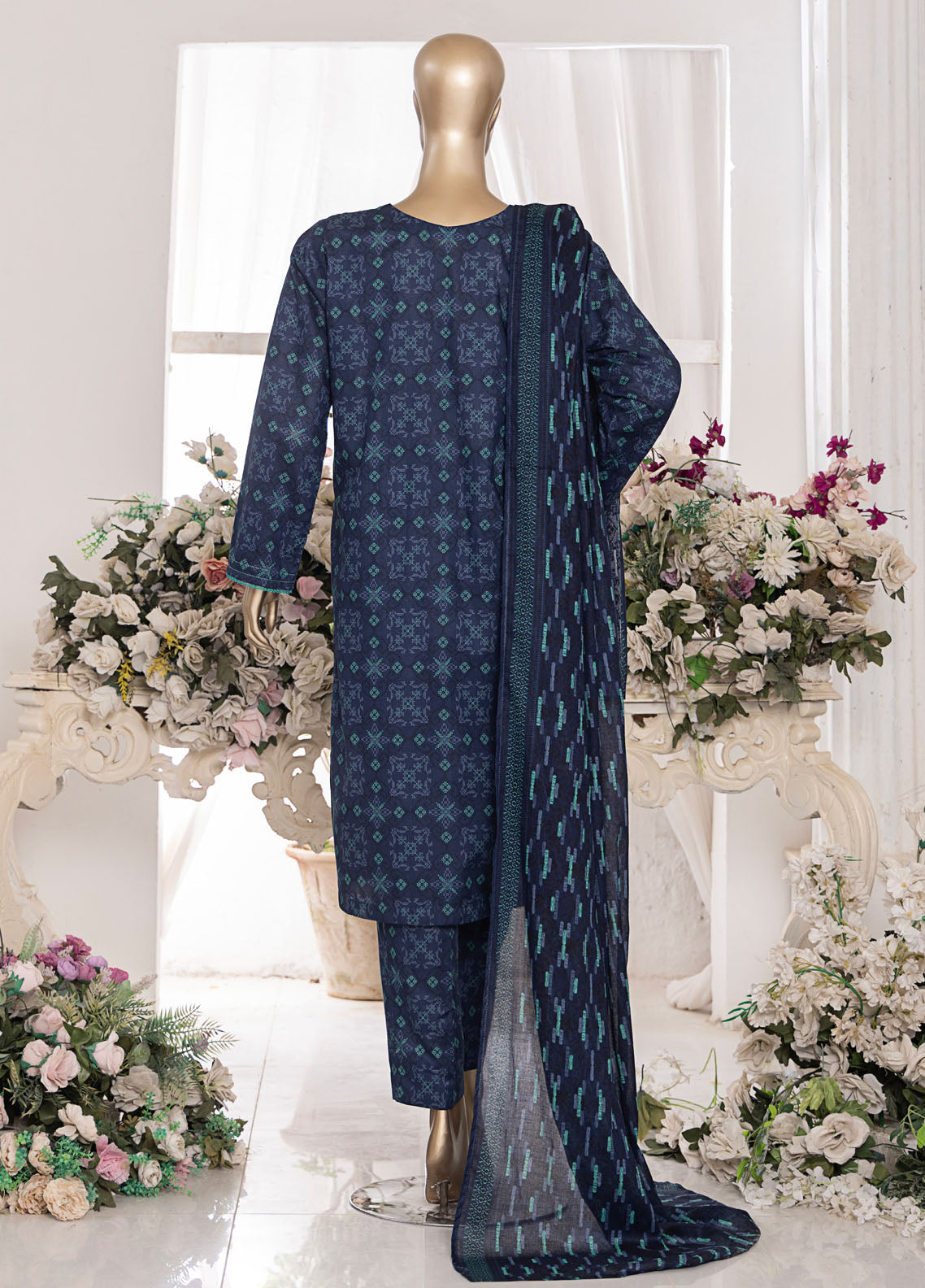 HZ Textiles Printed Cambric 3 Piece Unstitched Suit HZ25MD MSC-202A HZ Textiles Printed Cambric 3 Piece Unstitched Suit HZ25MD MSC-202A