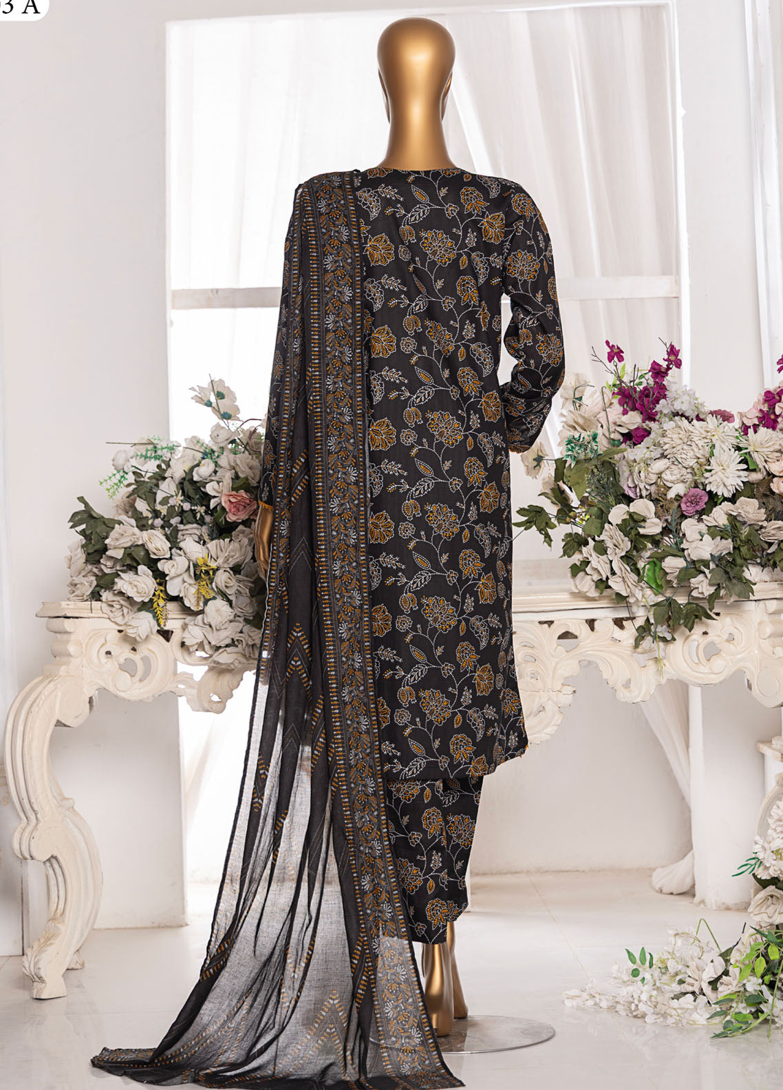 HZ Textiles Printed Cambric 3 Piece Unstitched Suit HZ25MD MSC-203A HZ Textiles Printed Cambric 3 Piece Unstitched Suit HZ25MD MSC-203A