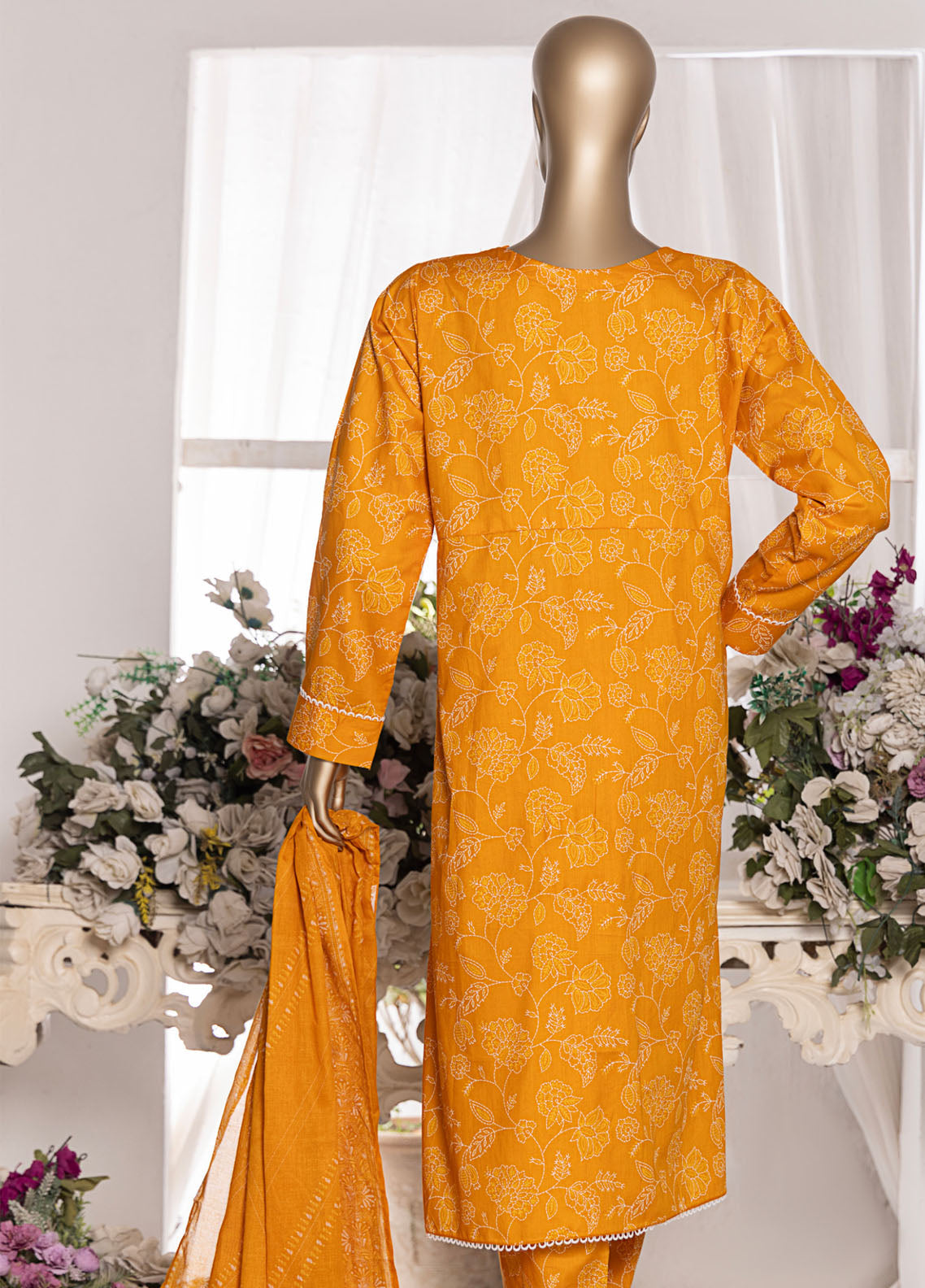 HZ Textiles Printed Cambric 3 Piece Unstitched Suit HZ25MD MSC-203B HZ Textiles Printed Cambric 3 Piece Unstitched Suit HZ25MD MSC-203B