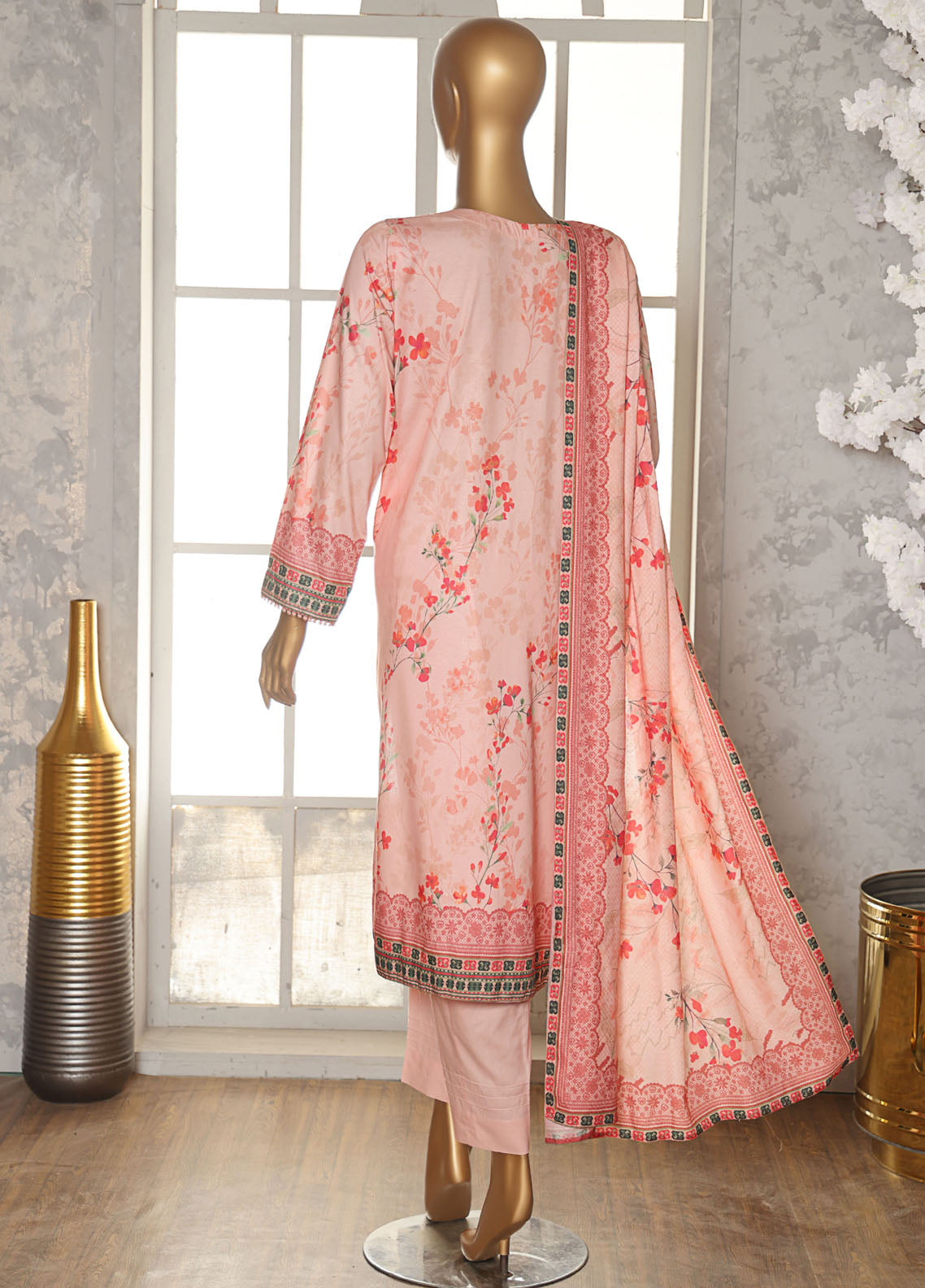 HZ Textiles Printed Linen Slub 3 Piece Unstitched Suit HZ25LSS LSD-305 HZ Textiles Printed Linen Slub 3 Piece Unstitched Suit HZ25LSS LSD-305