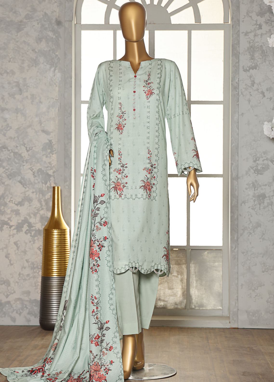 HZ Textiles Printed Linen Slub 3 Piece Unstitched Suit HZ25LSS LSD-310 HZ Textiles Printed Linen Slub 3 Piece Unstitched Suit HZ25LSS LSD-310