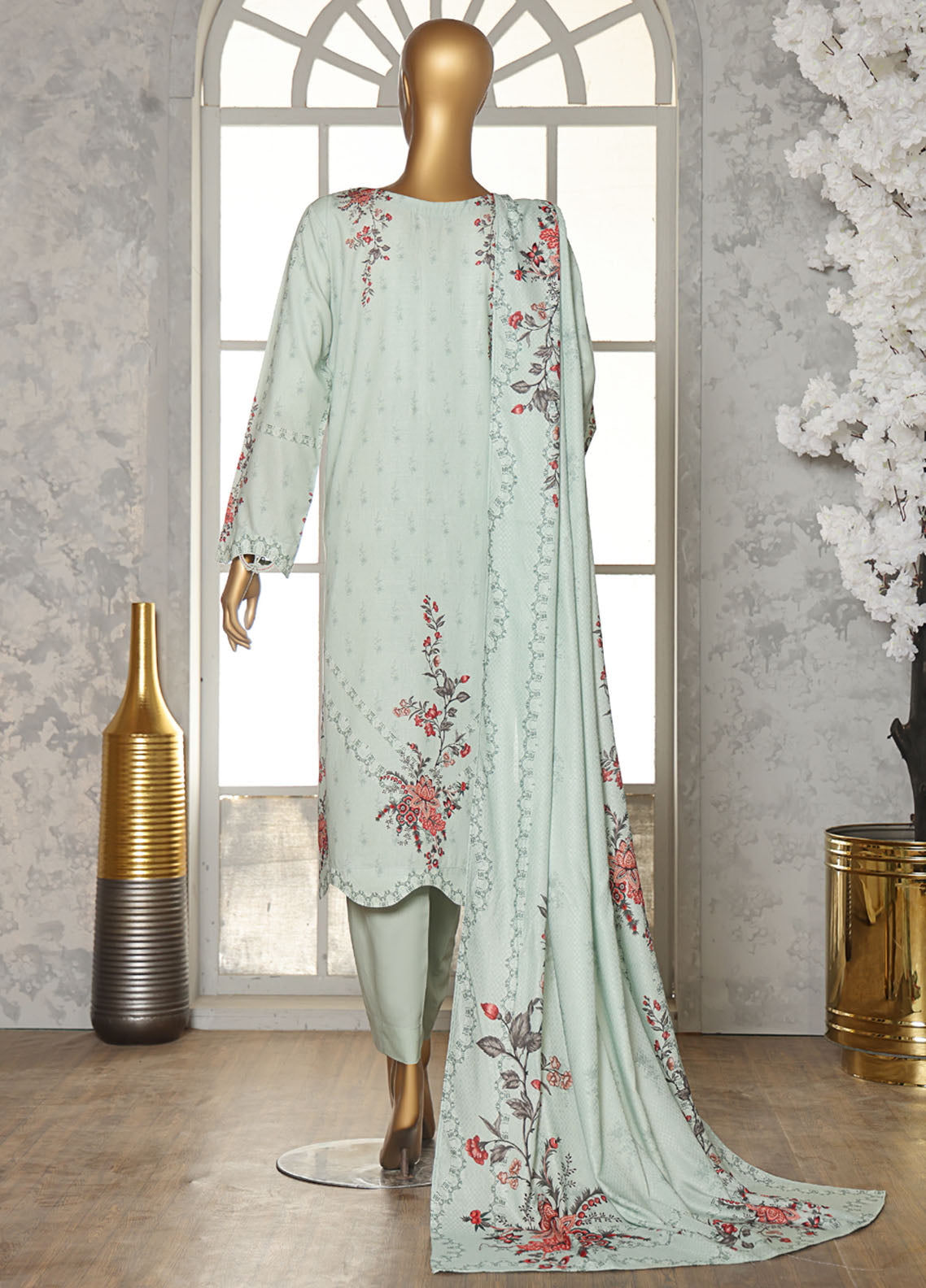 HZ Textiles Printed Linen Slub 3 Piece Unstitched Suit HZ25LSS LSD-310 HZ Textiles Printed Linen Slub 3 Piece Unstitched Suit HZ25LSS LSD-310