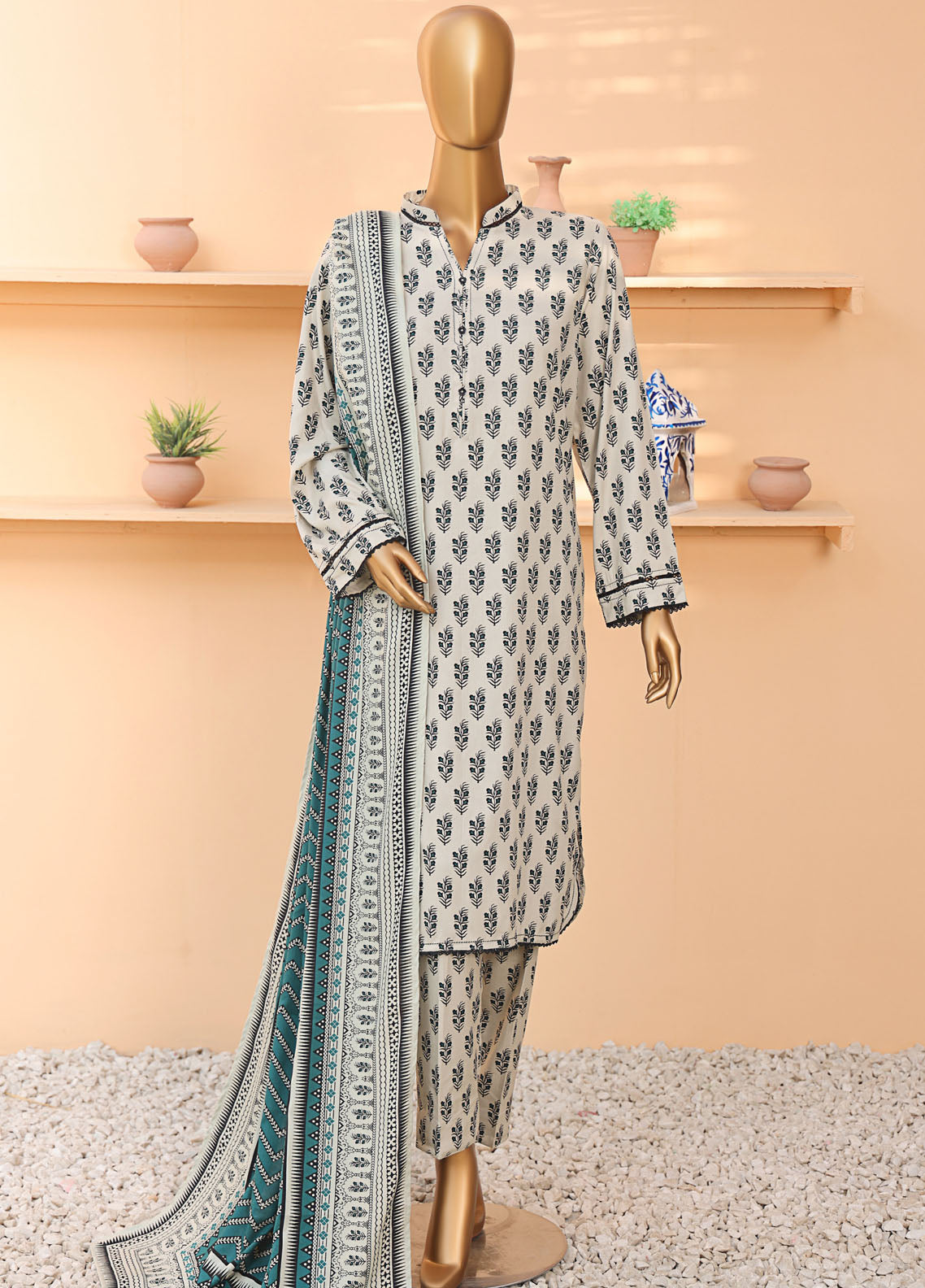 HZ Textiles Wintry Co-Ords Printed Linen 3 Piece Unstitched Suit HZ25WCOPL D-LCP-208 HZ Textiles Wintry Co-Ords Printed Linen 3 Piece Unstitched Suit HZ25WCOPL D-LCP-208