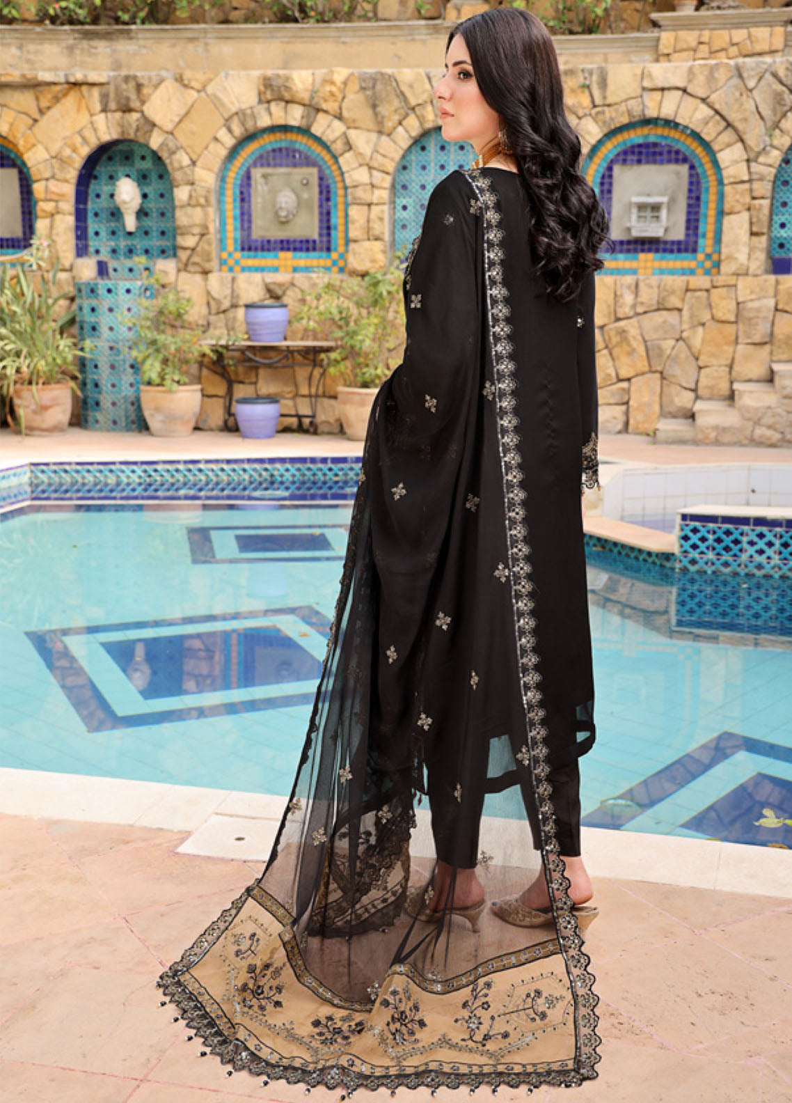 Iishq-E-Atish By Schick Luxury Embroidered Chiffon 3 Piece Semi Stitched Suit SDH24IALC D-01 Iishq-E-Atish By Schick Luxury Embroidered Chiffon 3 Piece Semi Stitched Suit SDH24IALC D-01