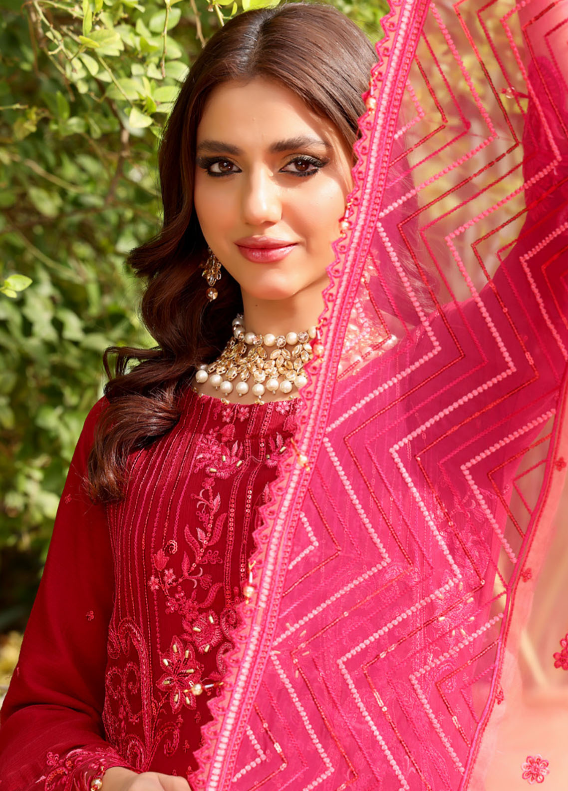 Iishq-E-Atish By Schick Luxury Embroidered Chiffon 3 Piece Semi Stitched Suit SDH24IALC D-02 Iishq-E-Atish By Schick Luxury Embroidered Chiffon 3 Piece Semi Stitched Suit SDH24IALC D-02