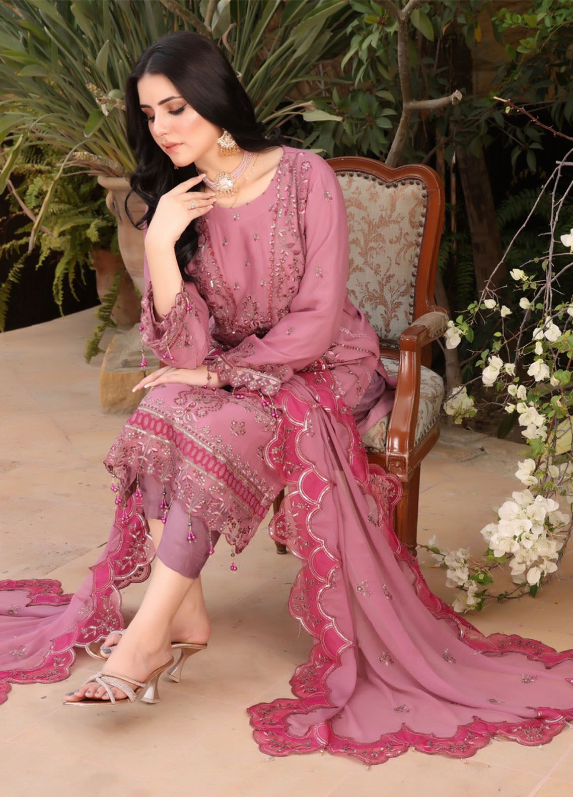 Iishq-E-Atish By Schick Luxury Embroidered Chiffon 3 Piece Semi Stitched Suit SDH24IALC D-04 Iishq-E-Atish By Schick Luxury Embroidered Chiffon 3 Piece Semi Stitched Suit SDH24IALC D-04