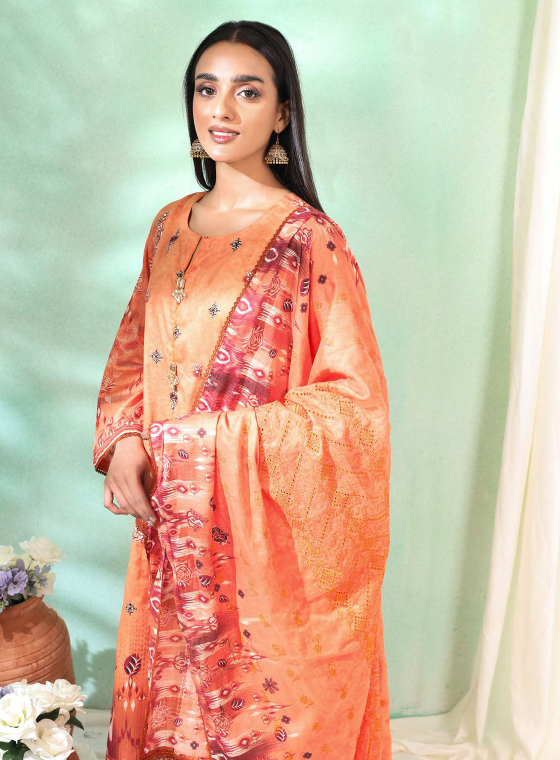 Imara By Rashid Textile Embroidered Lawn 3 Piece Unstitched Suit RT24IEL D-181 Imara By Rashid Textile Embroidered Lawn 3 Piece Unstitched Suit RT24IEL D-181