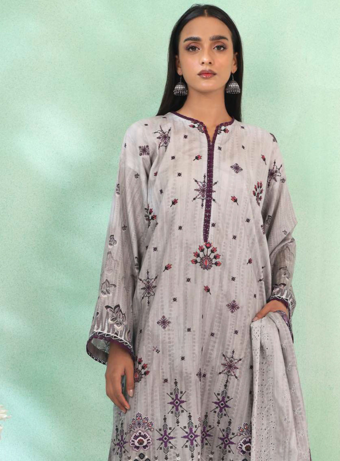 Imara By Rashid Textile Embroidered Lawn 3 Piece Unstitched Suit RT24IEL D-188 Imara By Rashid Textile Embroidered Lawn 3 Piece Unstitched Suit RT24IEL D-188