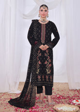 Impressions By Schick Embroidered Chiffon 3 Piece Semi Stitched Suit SDH25ILC HE-03