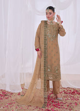 Impressions By Schick Embroidered Chiffon 3 Piece Semi Stitched Suit SDH25ILC HE-04