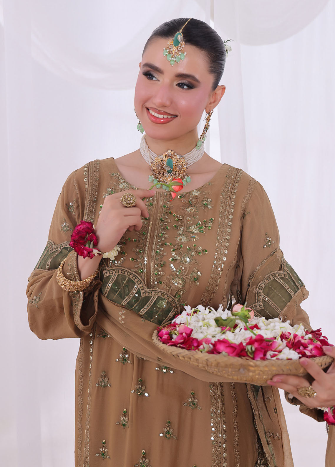 Impressions By Schick Embroidered Chiffon 3 Piece Semi Stitched Suit SDH25ILC HE-04 Impressions By Schick Embroidered Chiffon 3 Piece Semi Stitched Suit SDH25ILC HE-04