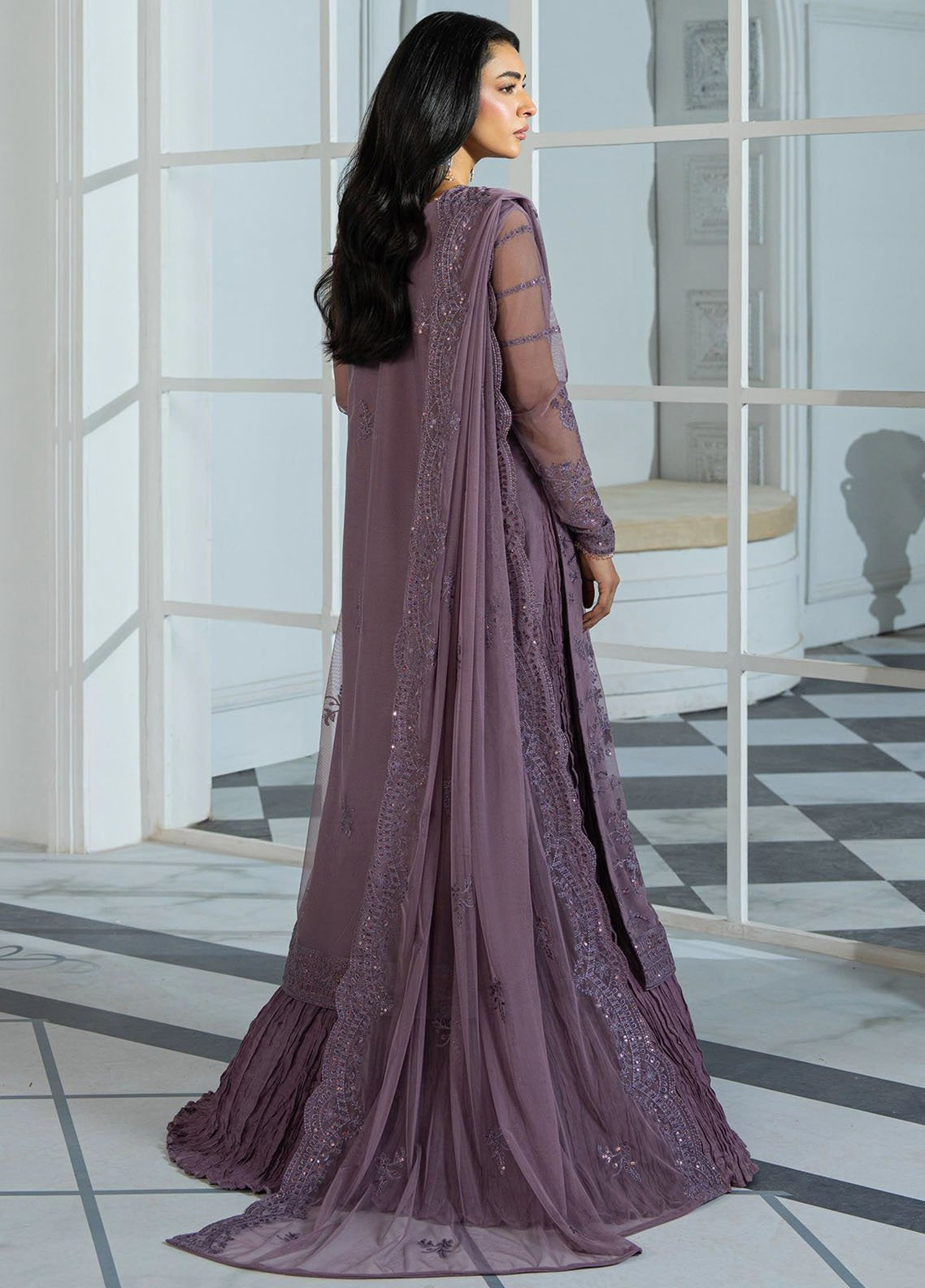 Inara By Zarif Embroidered Net 3 Piece Unstitched Suit ZF25IF ZRI-03 NISA Inara By Zarif Embroidered Net 3 Piece Unstitched Suit ZF25IF ZRI-03 NISA