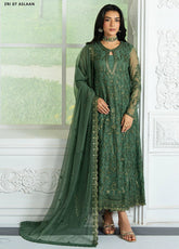 Inara By Zarif Embroidered Net 3 Piece Unstitched Suit ZF25IF ZRI-07 ASLAAN