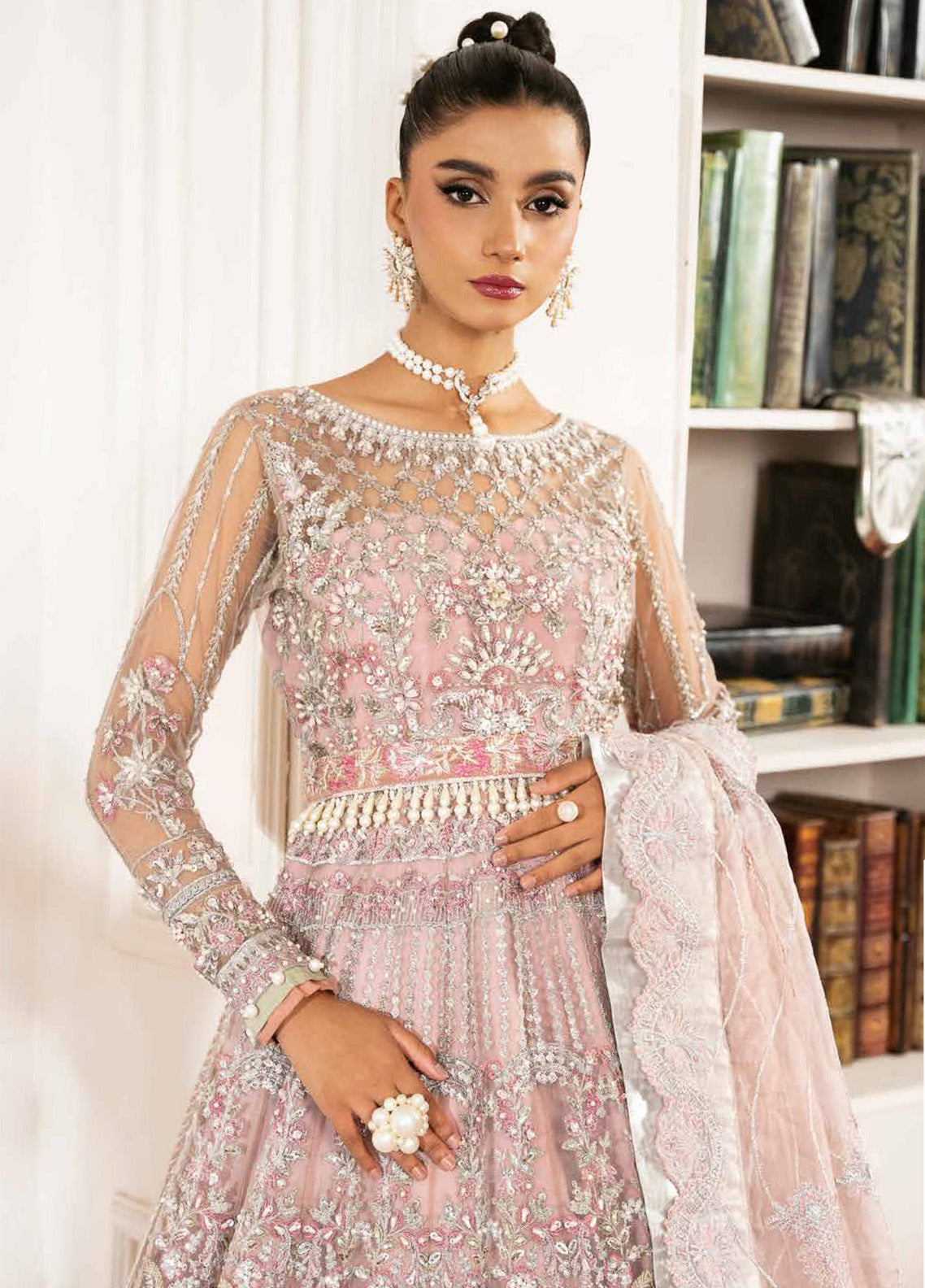 Inayat By AJR Couture Embroidered Net 3 Piece Unstitched Suit AJRC24IW D-05 ROSABELLA Inayat By AJR Couture Embroidered Net 3 Piece Unstitched Suit AJRC24IW D-05 ROSABELLA