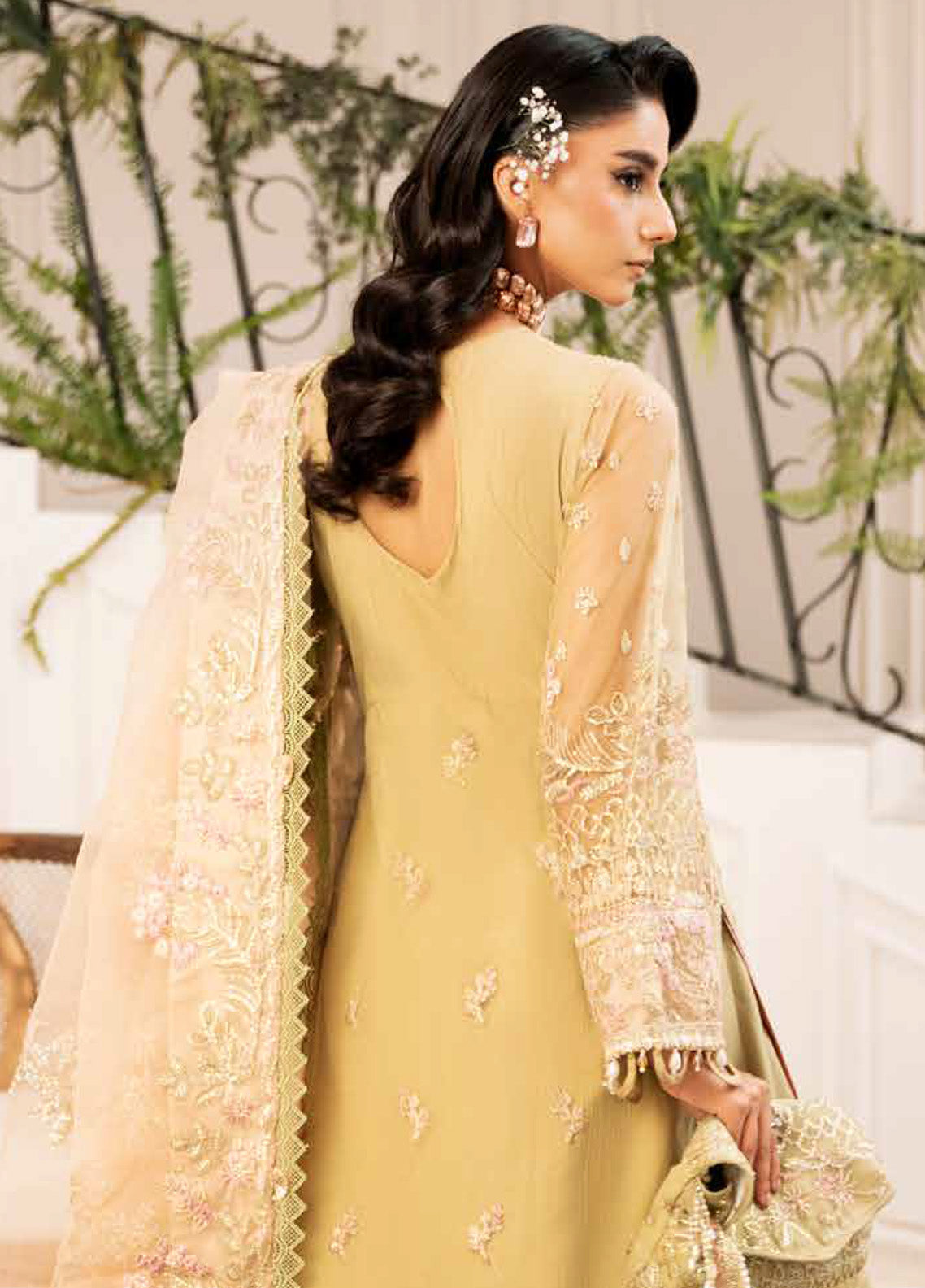 Inayat By AJR Couture Embroidered Net 4 Piece Unstitched Suit AJRC24IW D-01 BREWING MATCHA Inayat By AJR Couture Embroidered Net 4 Piece Unstitched Suit AJRC24IW D-01 BREWING MATCHA