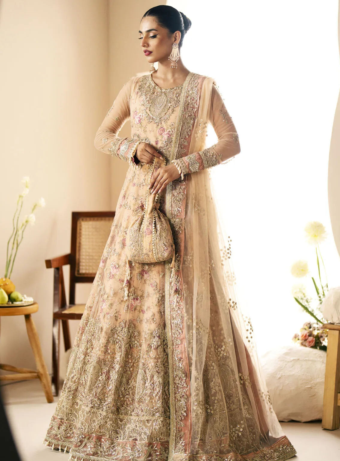 Inayat By AJR Couture Festive Formals Embroidered Net 3 Piece Unstitched Suit ARJC24I AFF-05 DAFFODIL Inayat By AJR Couture Festive Formals Embroidered Net 3 Piece Unstitched Suit ARJC24I AFF-05 DAFFODIL