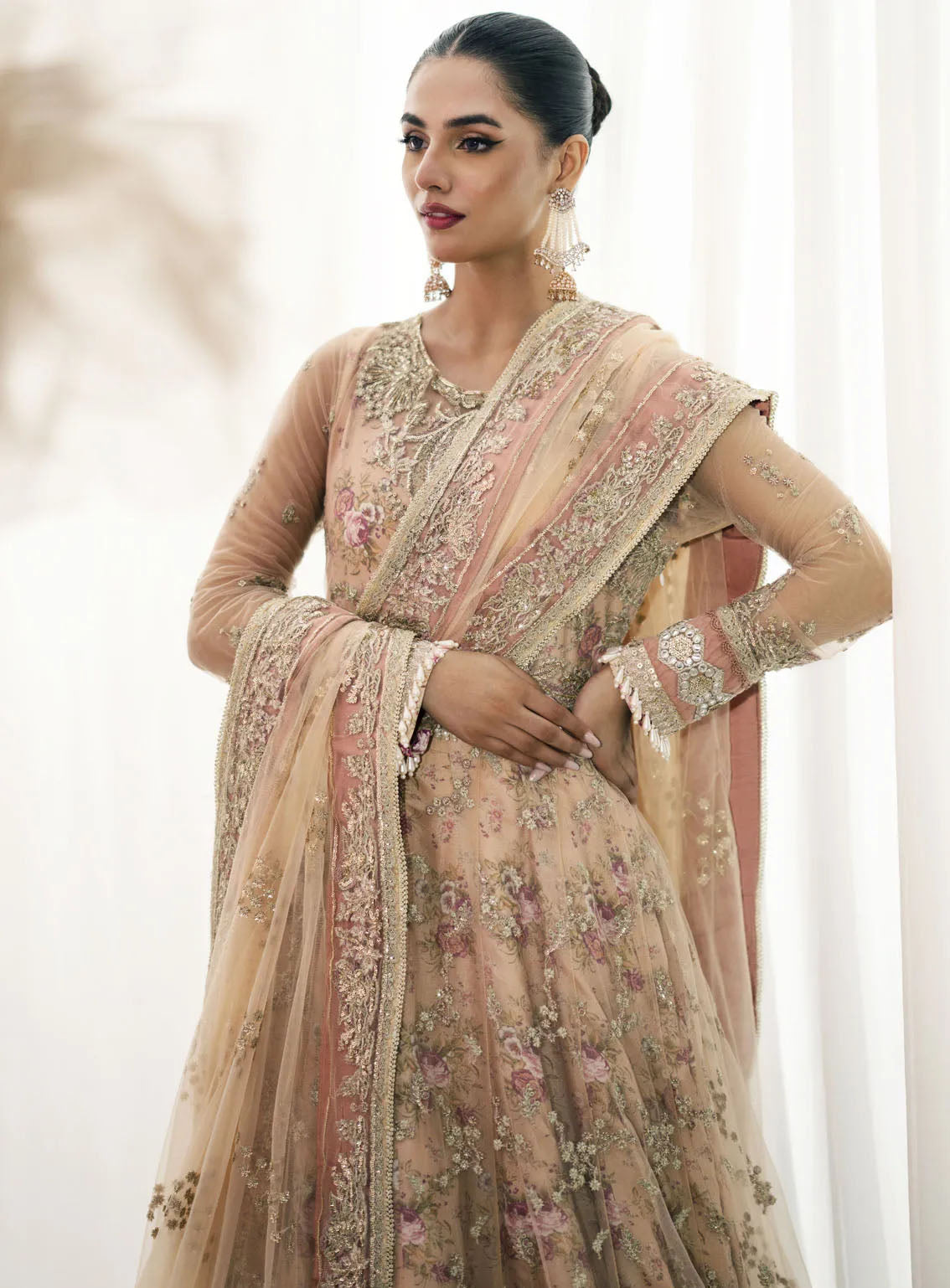 Inayat By AJR Couture Festive Formals Embroidered Net 3 Piece Unstitched Suit ARJC24I AFF-05 DAFFODIL Inayat By AJR Couture Festive Formals Embroidered Net 3 Piece Unstitched Suit ARJC24I AFF-05 DAFFODIL