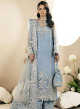 Inayat By AJR Couture Festive Formals Embroidered Organza 3 Piece Unstitched Suit ARJC24I AFF-02 LOTUS