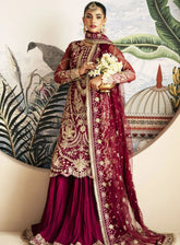 Inayat By AJR Couture Festive Formals Embroidered Organza 3 Piece Unstitched Suit ARJC24I AFF-06 ZINNIA