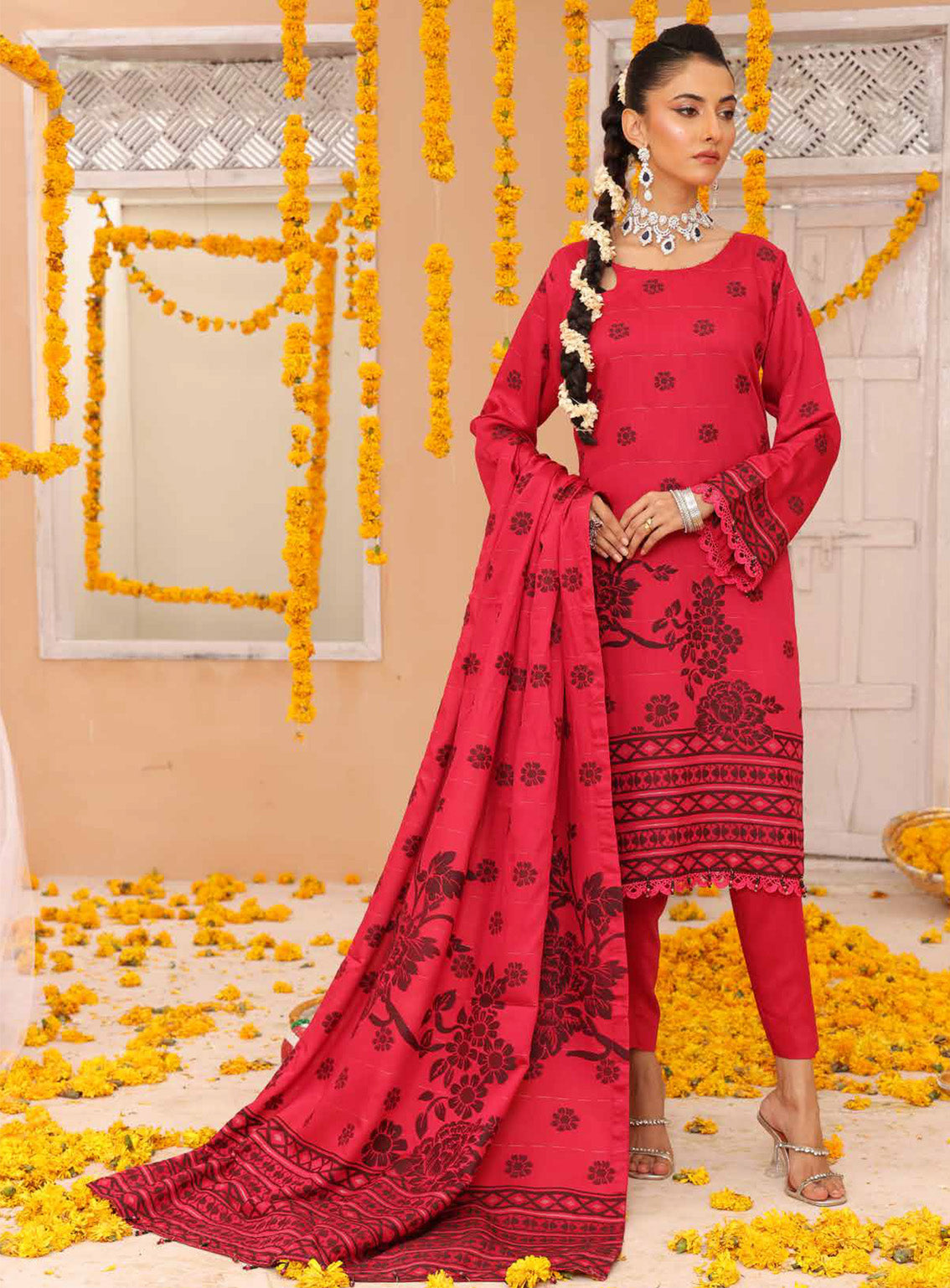 Inayat By Schick Zari Embroidered Viscose 3 Piece Unstitched Suit SDH24I D-06 Inayat By Schick Zari Embroidered Viscose 3 Piece Unstitched Suit SDH24I D-06