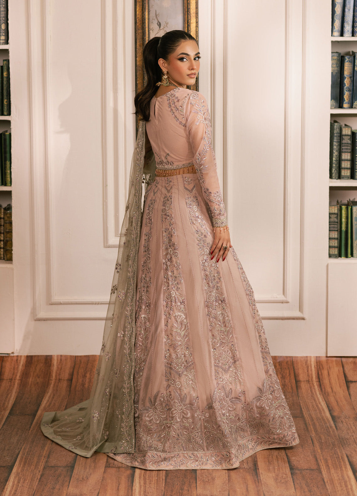 Inayat By Zarif Embroidered Net 3 Piece Unstitched Suit ZF24I ZRI-01 DIVAAN Inayat By Zarif Embroidered Net 3 Piece Unstitched Suit ZF24I ZRI-01 DIVAAN