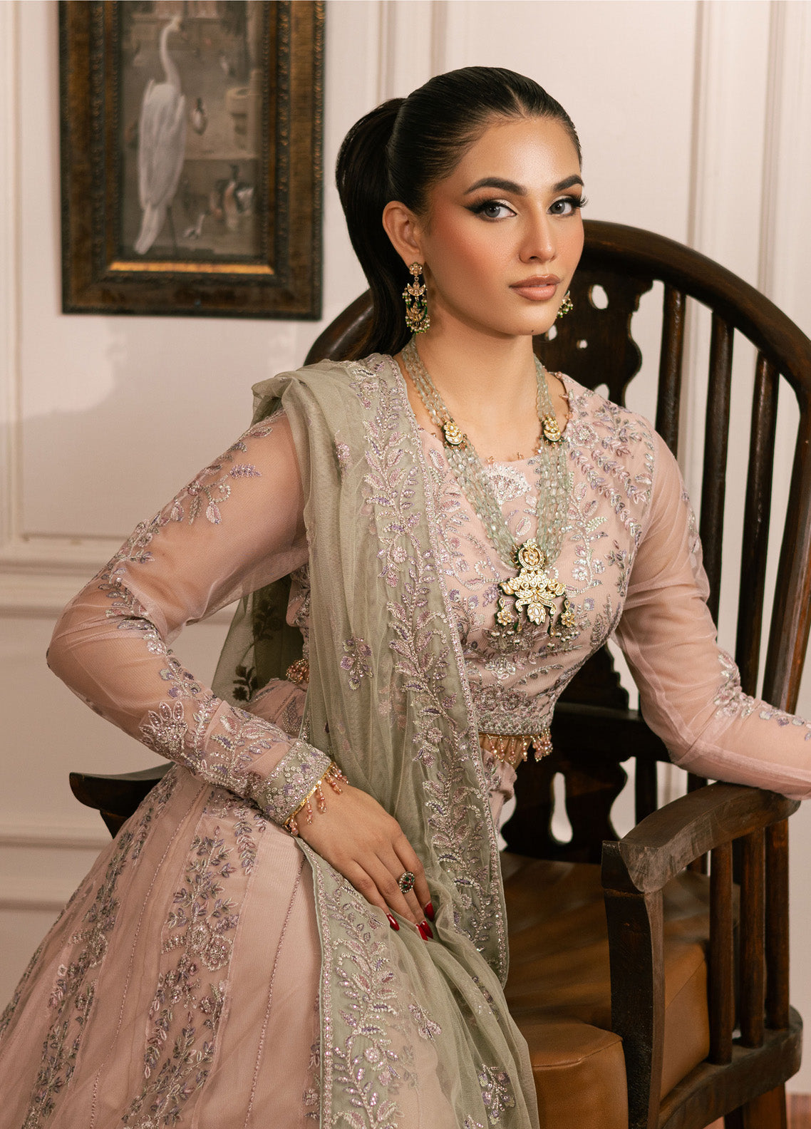 Inayat By Zarif Embroidered Net 3 Piece Unstitched Suit ZF24I ZRI-01 DIVAAN Inayat By Zarif Embroidered Net 3 Piece Unstitched Suit ZF24I ZRI-01 DIVAAN