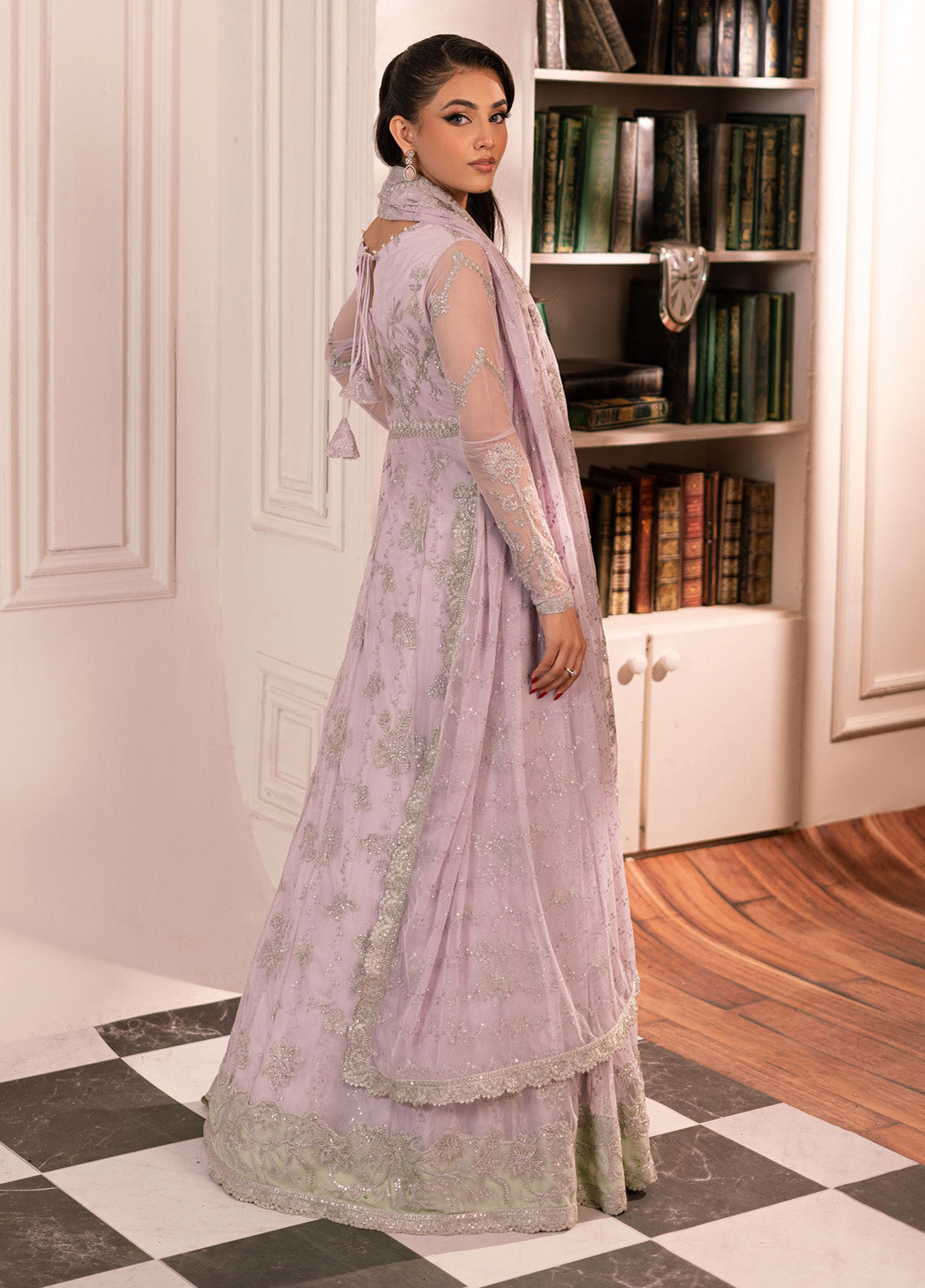 Inayat By Zarif Embroidered Net 3 Piece Unstitched Suit ZF24I ZRI-03 MAHTAB Inayat By Zarif Embroidered Net 3 Piece Unstitched Suit ZF24I ZRI-03 MAHTAB