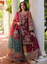 Inayat Premium Festive Formals Embroidered Net 3 Piece Unstitched Suit INP25FF D-04 ORIANA