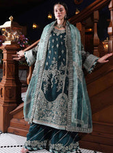 Inayat Premium Festive Formals Embroidered Organza 3 Piece Unstitched Suit INP25FF D-02 EZRA